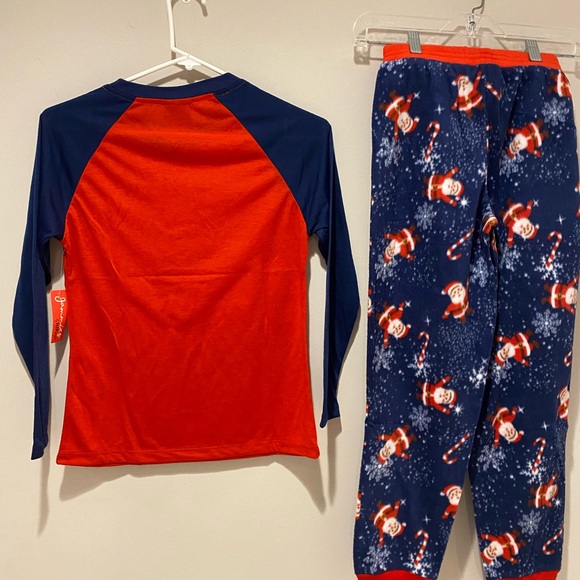 Girls Christmas Pajama Jammies top bottom set NEW Large - Picture 2 of 9
